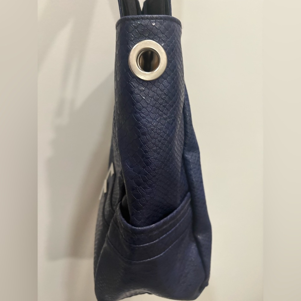 Miche leather Elegant Blue Tote - Picture 3 of 8